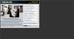 Desktop Screenshot of findhim.org