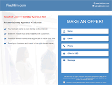 Tablet Screenshot of findhim.com